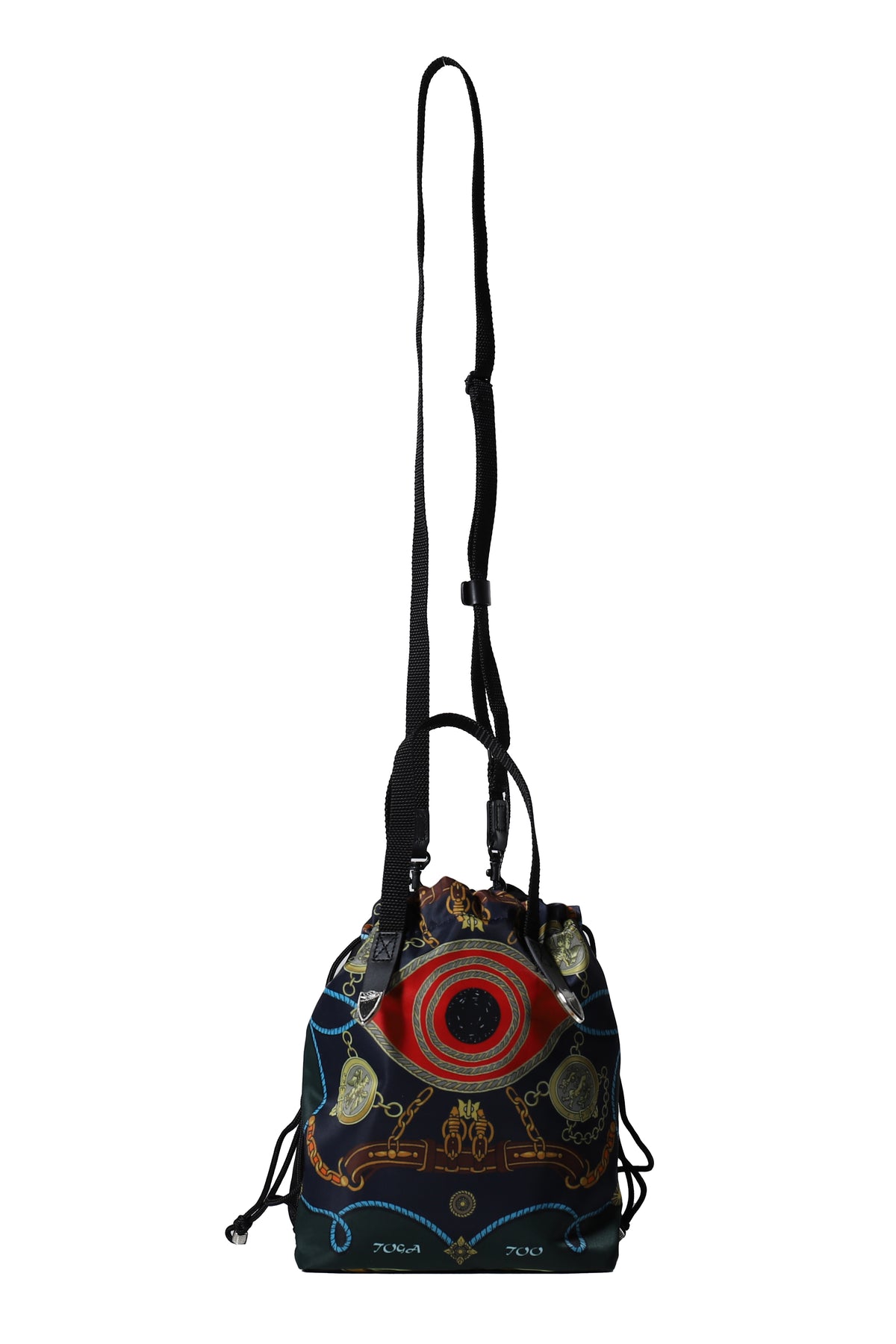 PRINT DRAWSTRING BAG / GRN