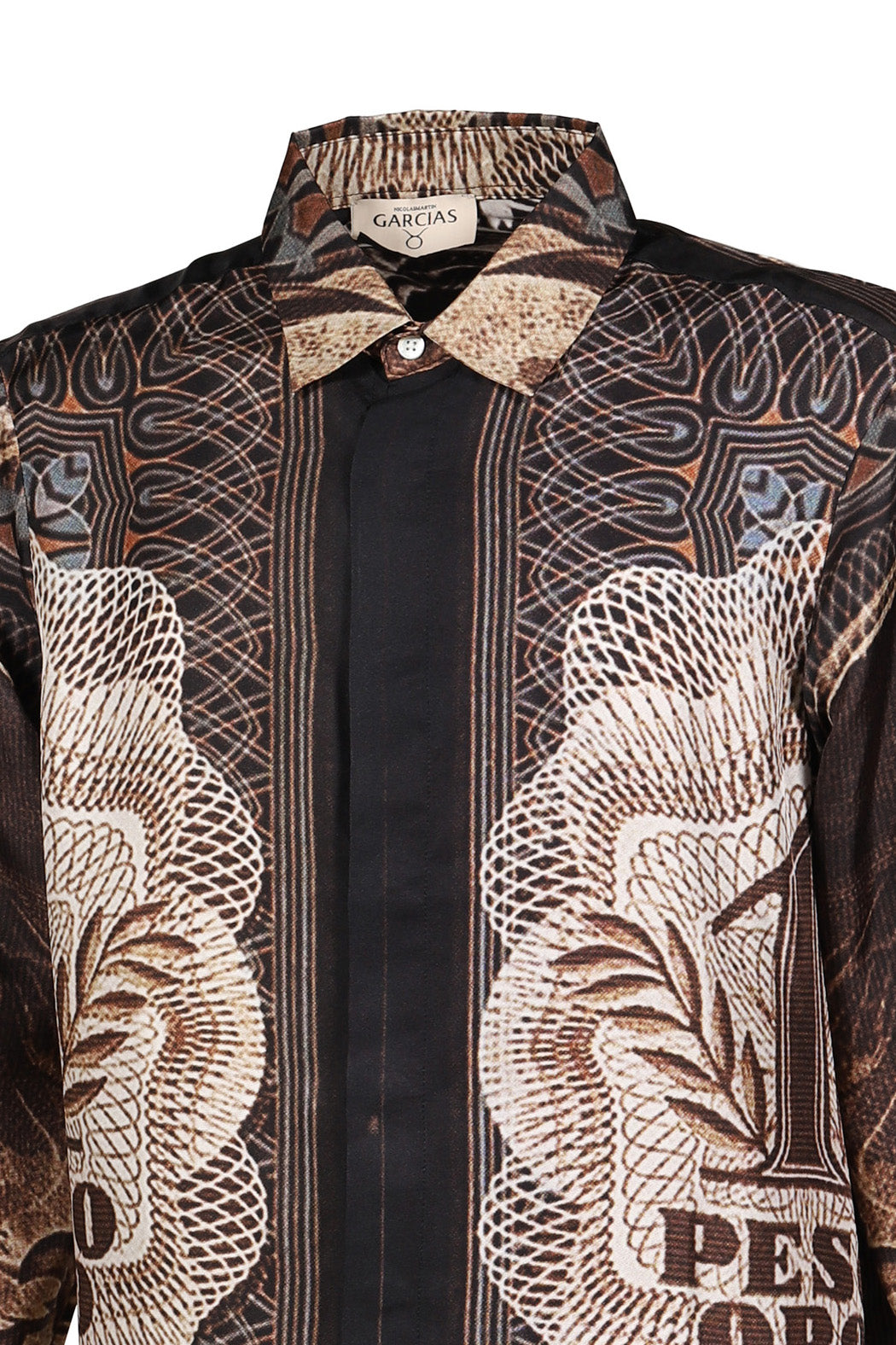 PESOS SILK SHIRT / BLK