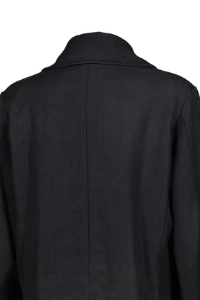 "SUNBURN" SHORT MELTON P-COAT / BLK