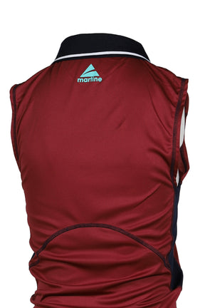 SHRUNKEN STRETCH FOOTBALL VEST / RED BUR