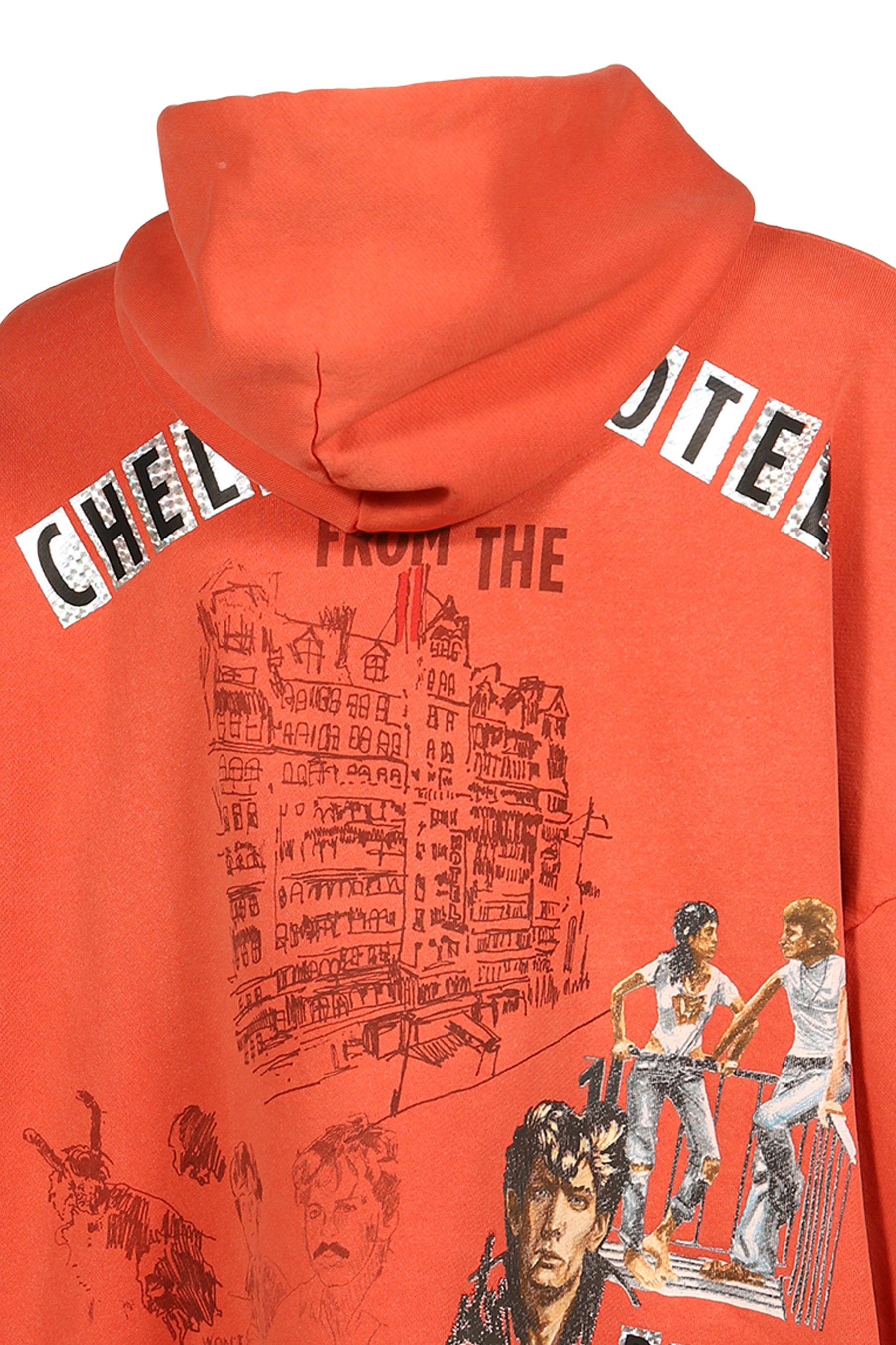 CHELSEAY HOTEL HOODED SWEATSHIRT / RED