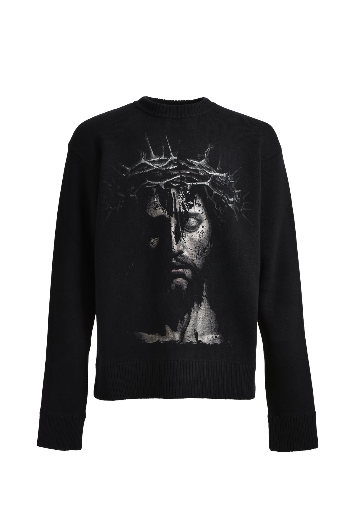 KNIT ROUNDNECK JESUS / BLK