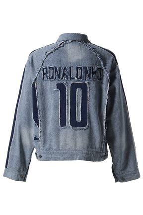 DENIM JERSEY JACKET / BLU