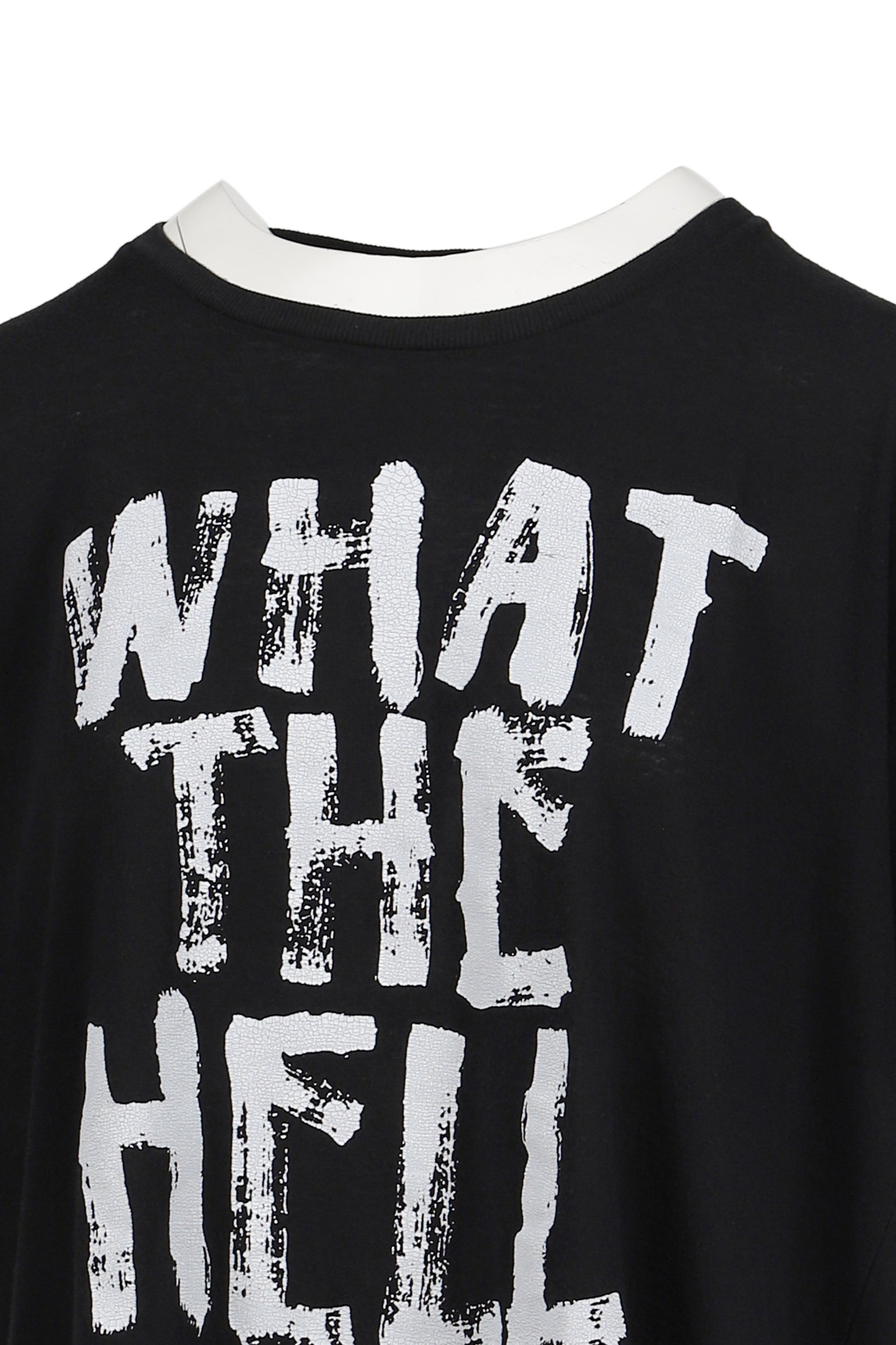 WHAT THE HELL RELAXED T / BLK
