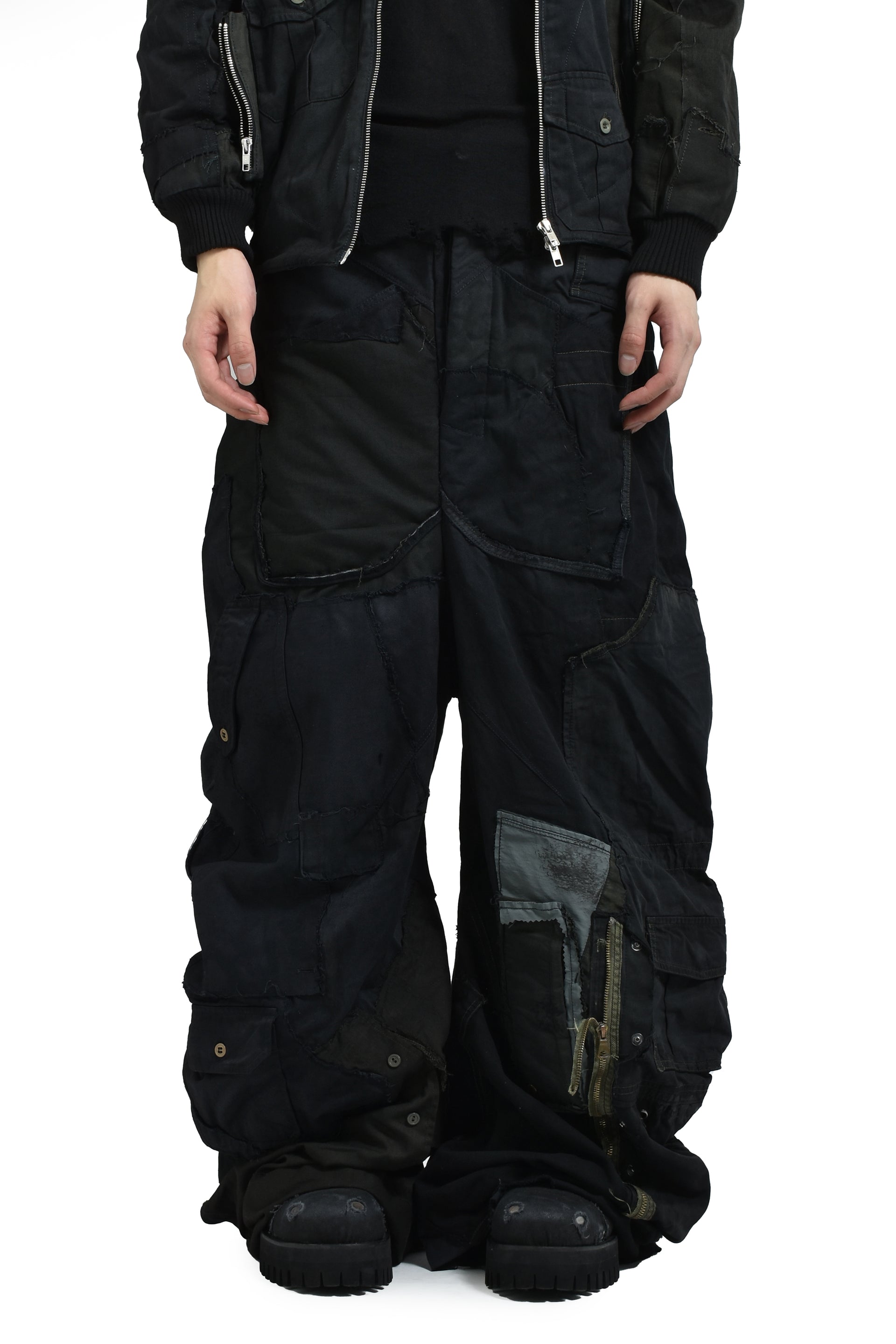 “LAPPATO" PANTS / BLK DYEING