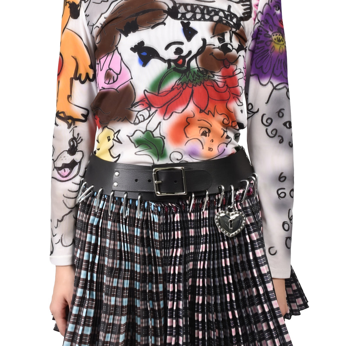 Chopova Lowena チョポヴァ ロウェナ FW26 SPRAY IT MESH LONG SLEEVE