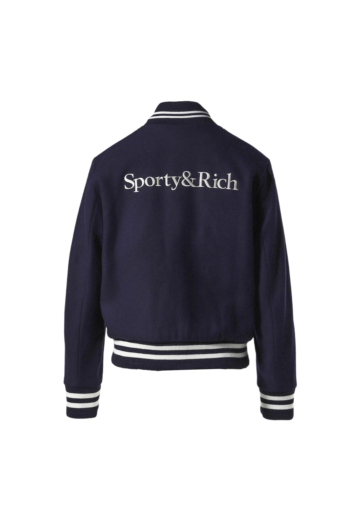 YANKEES SERIF VARSITY JACKET / NAVY