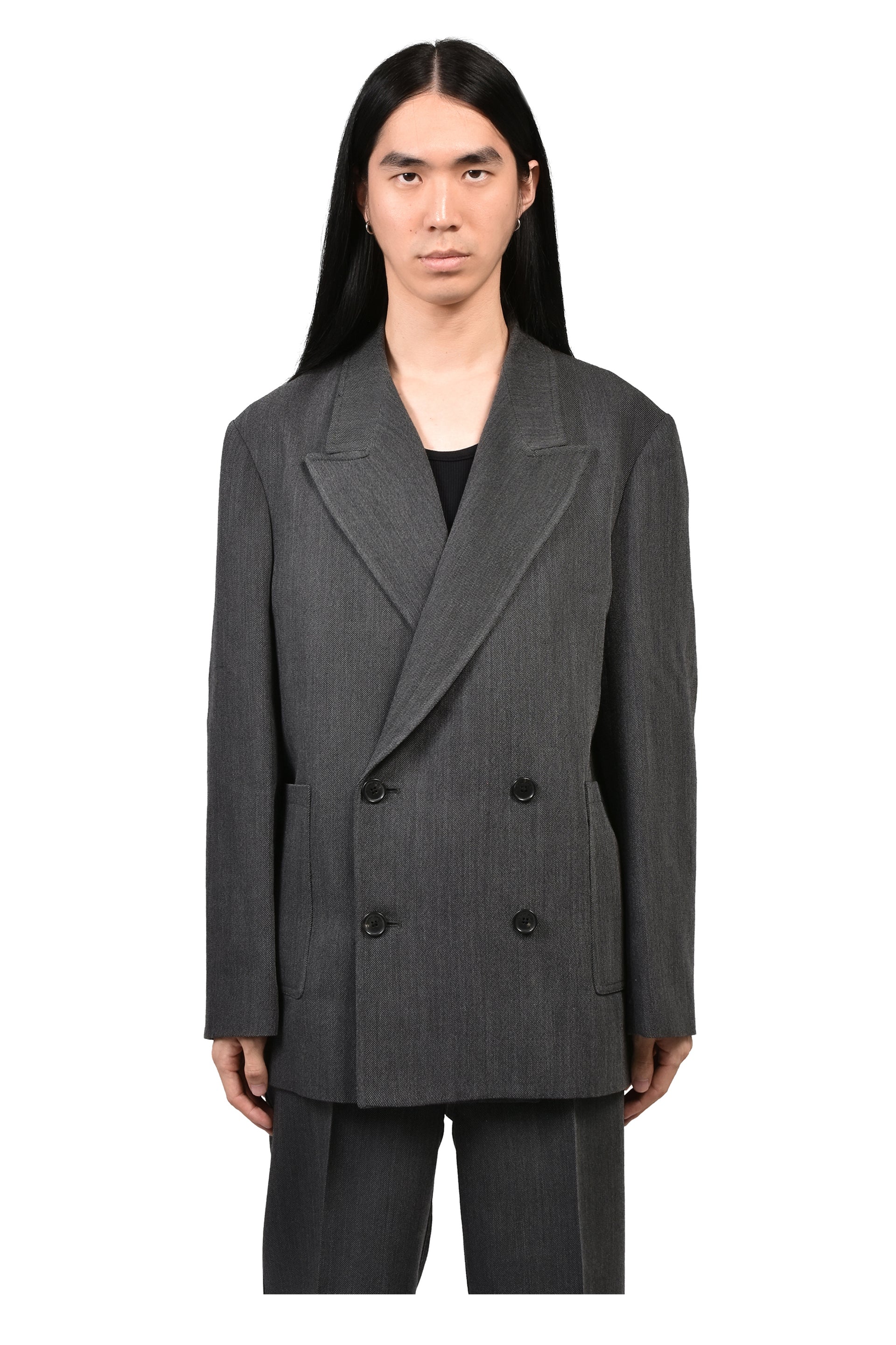 ENEA UNSTRUCTURED BLAZER / SLATE GRY