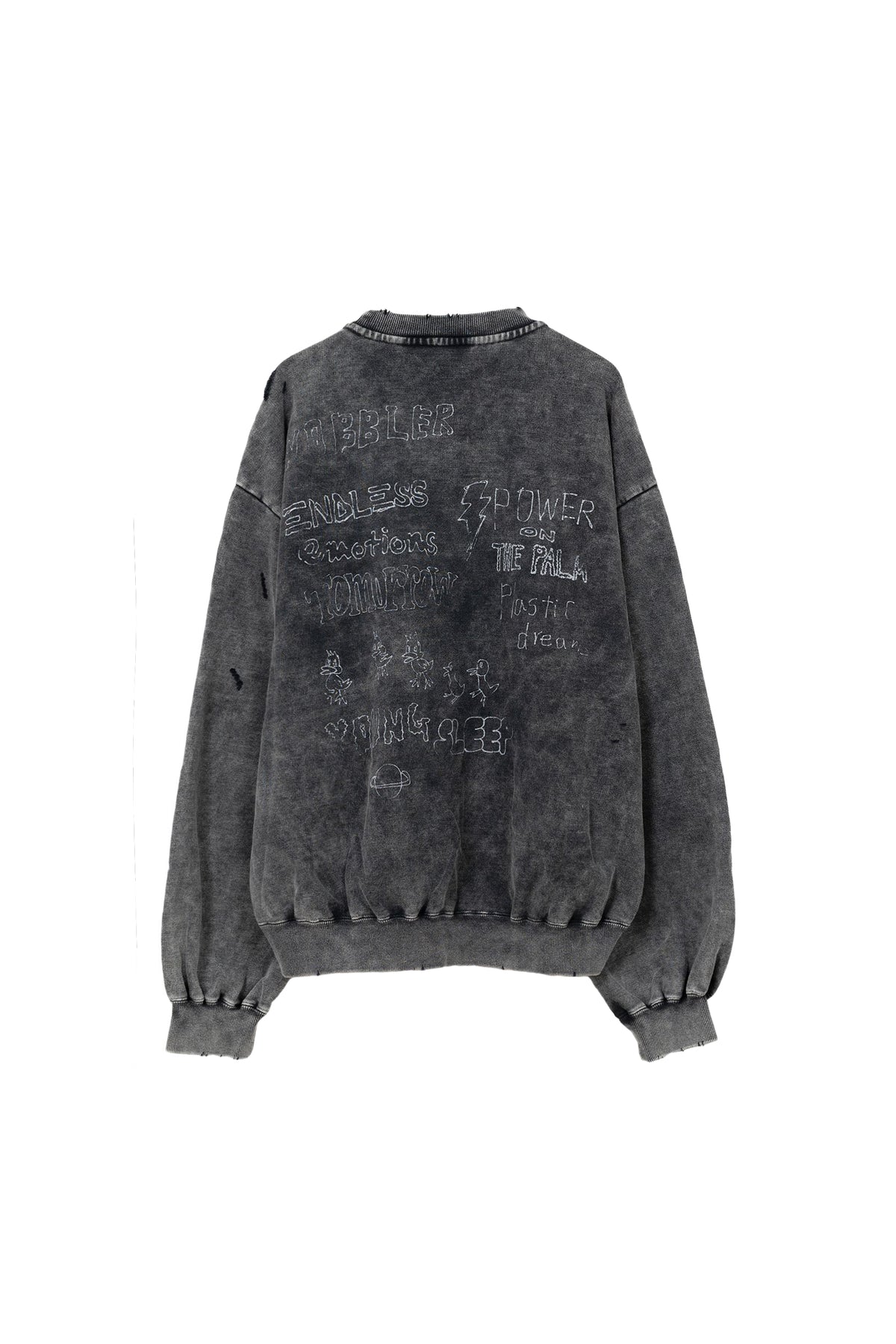 DISTRESSED PO / BLK