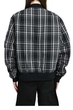 FLANNEL FLIGHT JACKET / BLK X BLK 