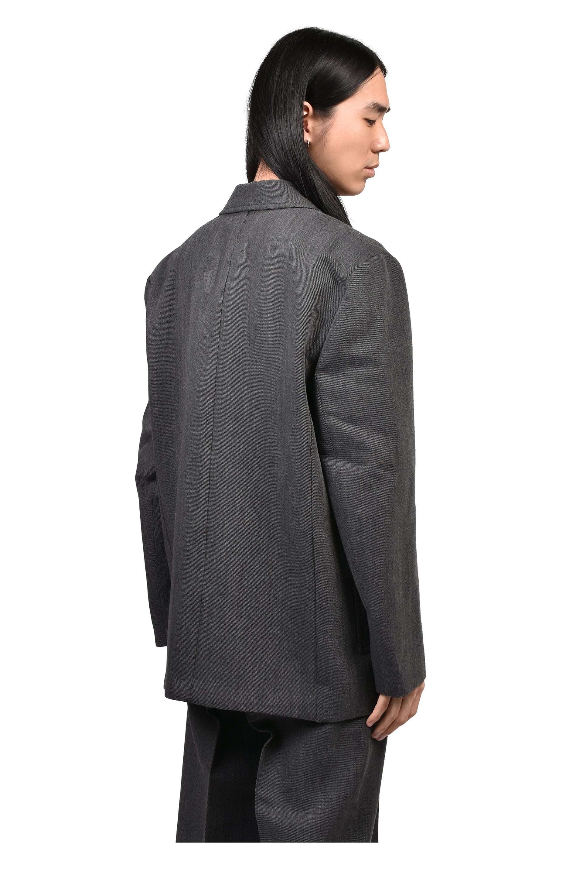 ENEA UNSTRUCTURED BLAZER / SLATE GRY