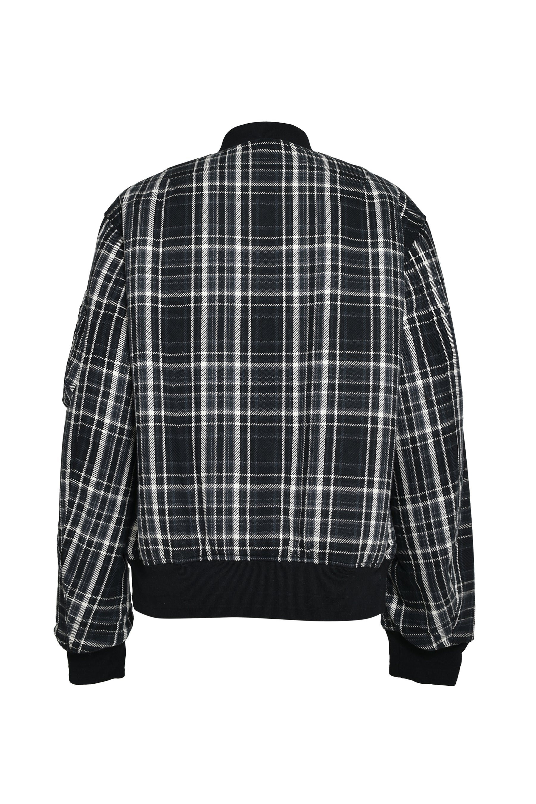 FLANNEL FLIGHT JACKET / BLK X BLK 