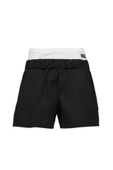 COTTON DOUBLE BOXERS / BLK