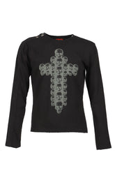 WOUND ZIP LONG SLLEVE / BLK