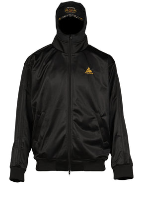 HOOD CAP TRACK JACKET / BLK BLK