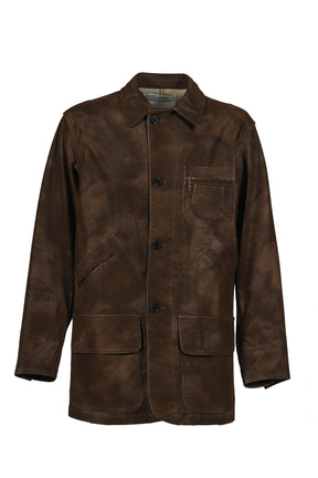 ARTIFICIAL LEATHER HUNTING JACKET / BRW 