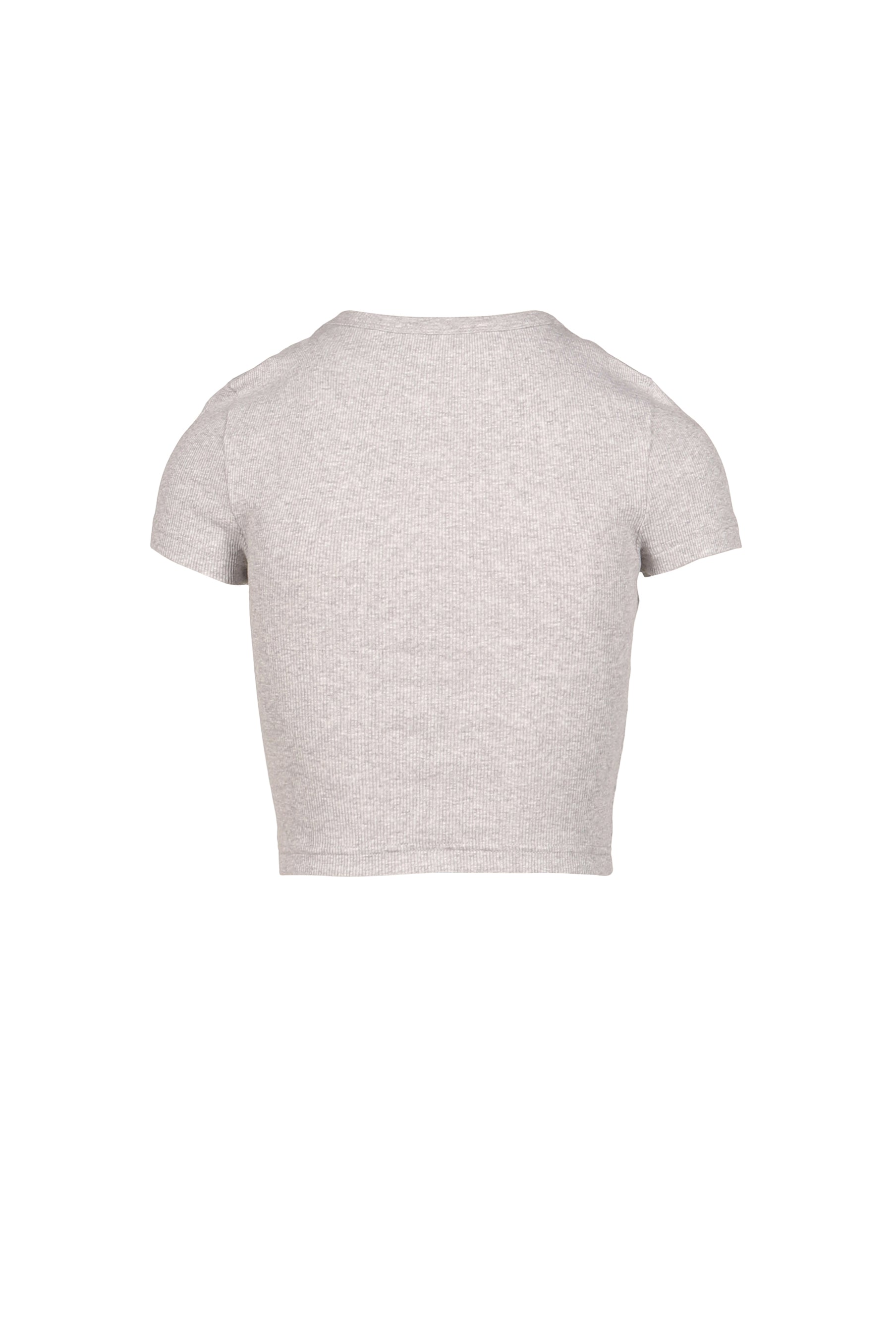 SIGNATURE LOGO RIBBED BABY TEE / GRY