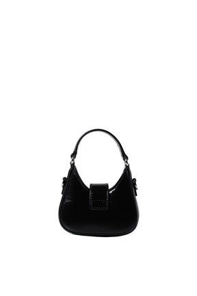 RIBBON MINI HOBO BAG / BLK