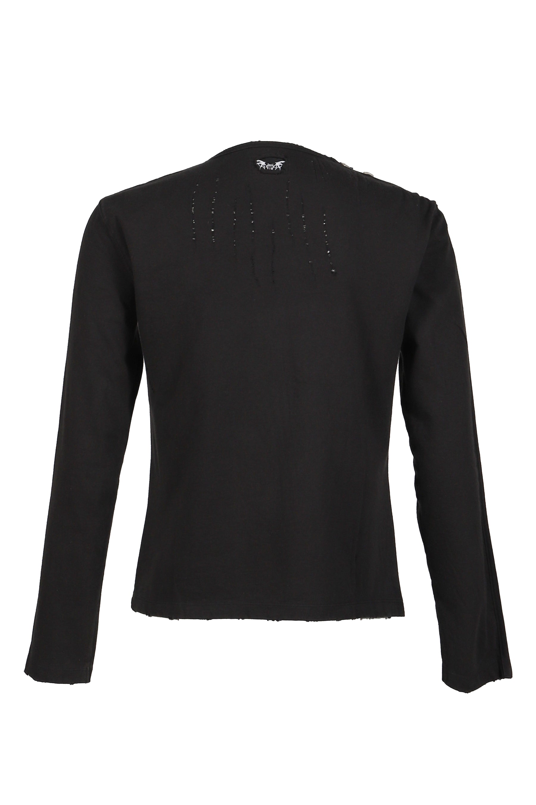 WOUND ZIP LONG SLLEVE / BLK