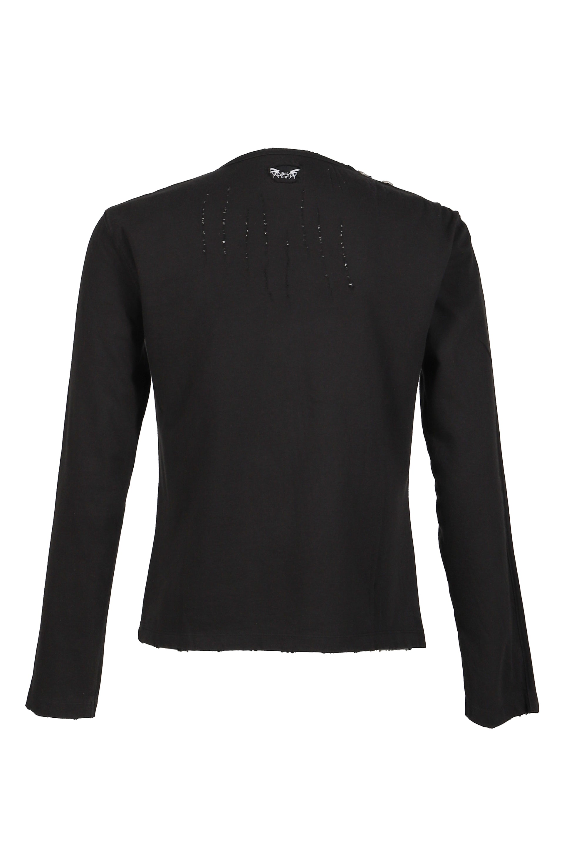 WOUND ZIP LONG SLLEVE / BLK