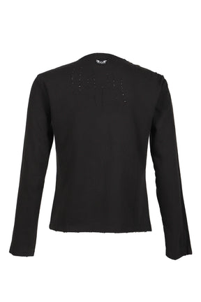 WOUND ZIP LONG SLLEVE / BLK