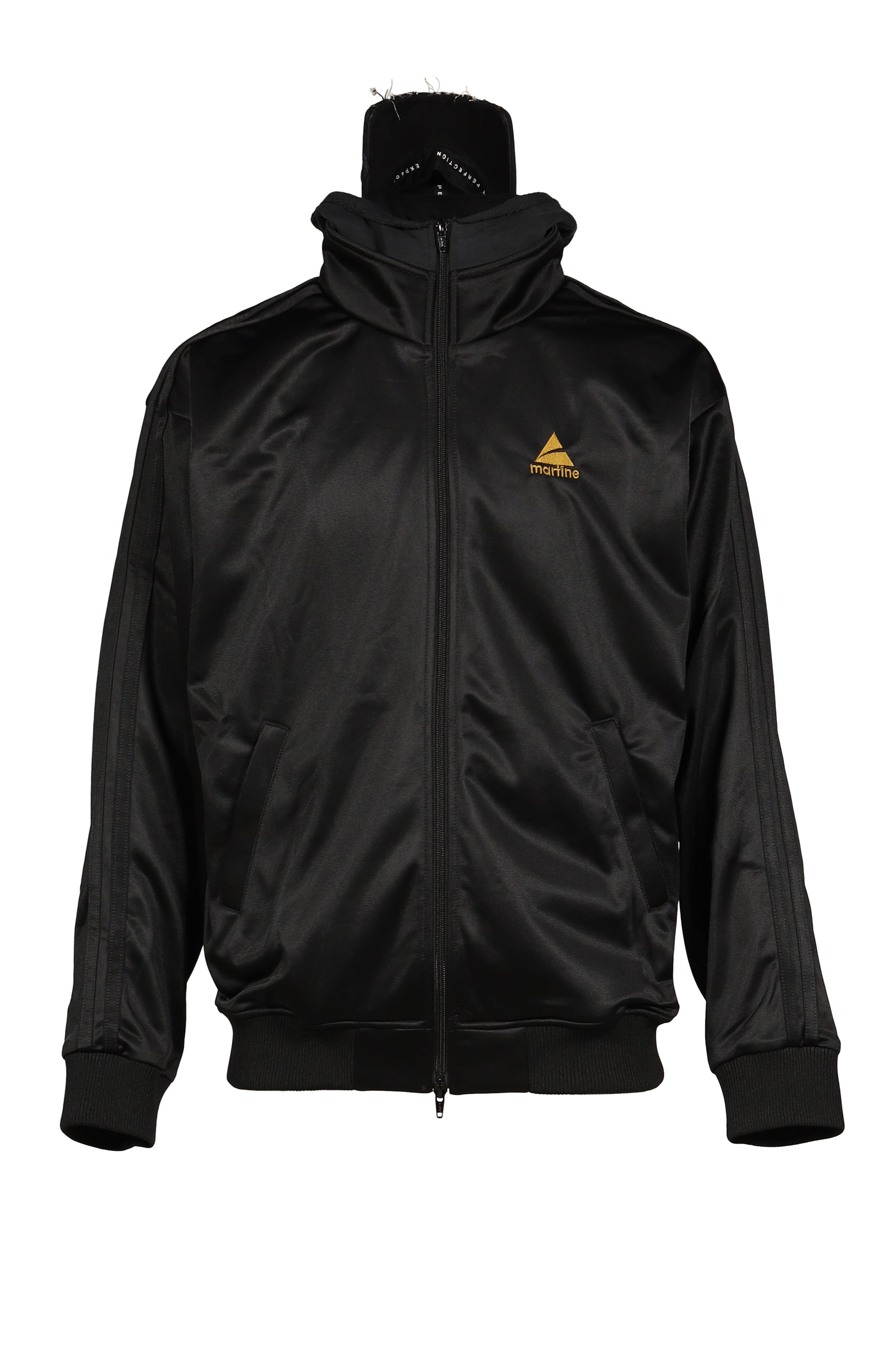 HOOD CAP TRACK JACKET / BLK BLK