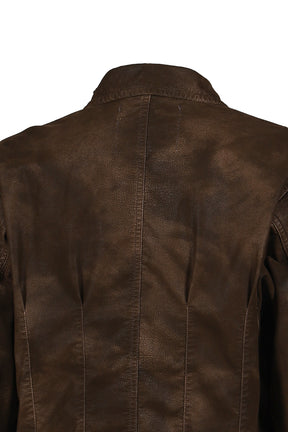 ARTIFICIAL LEATHER HUNTING JACKET / BRW 