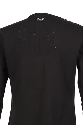 WOUND ZIP LONG SLLEVE / BLK