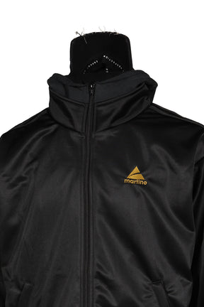 HOOD CAP TRACK JACKET / BLK BLK