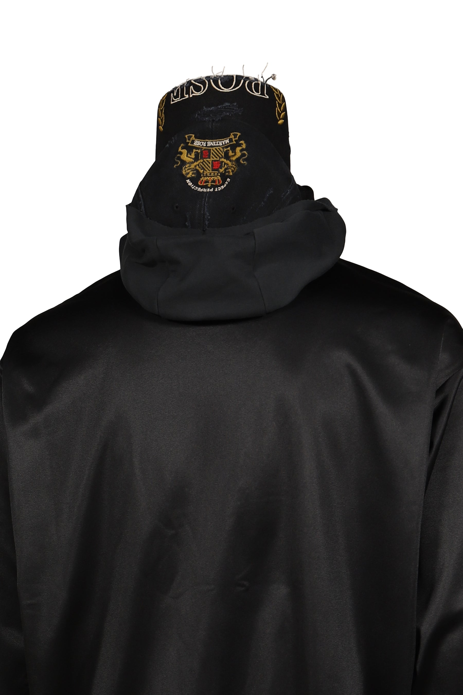 HOOD CAP TRACK JACKET / BLK BLK