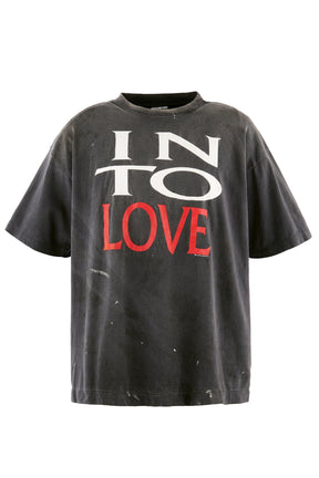 SS T-SHIRT/IN TO LOVE / BLK