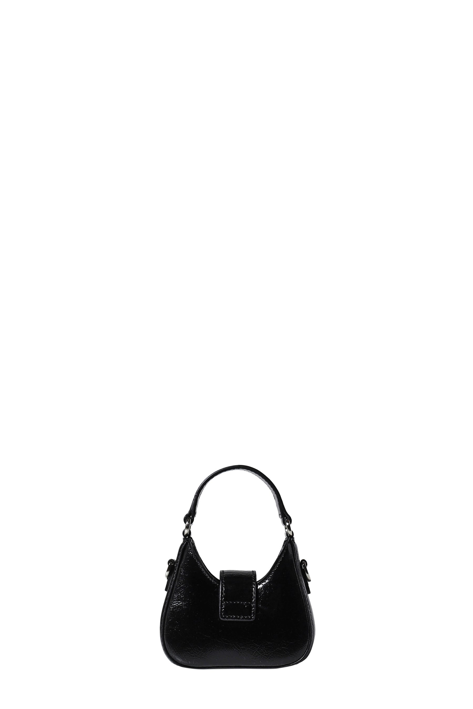 RIBBON MINI HOBO BAG / BLK