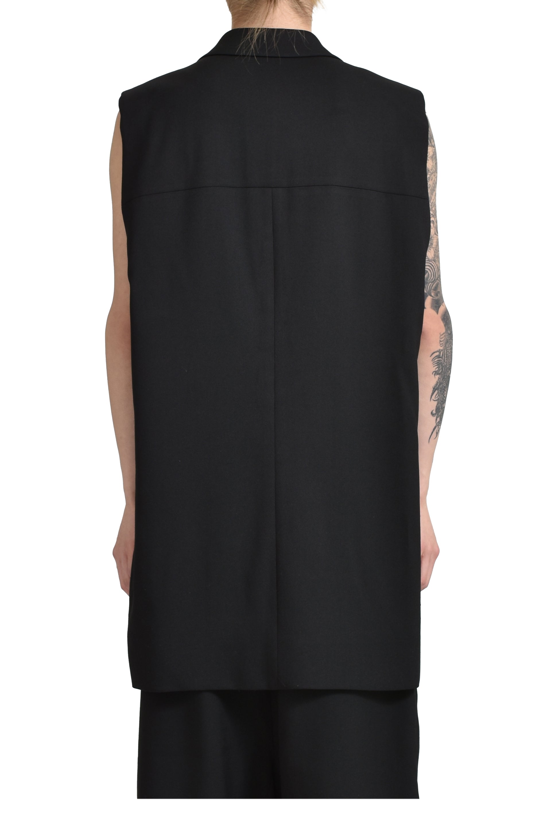 entire studios PLATEAU VEST BLACK WOOL / BLK WOOL