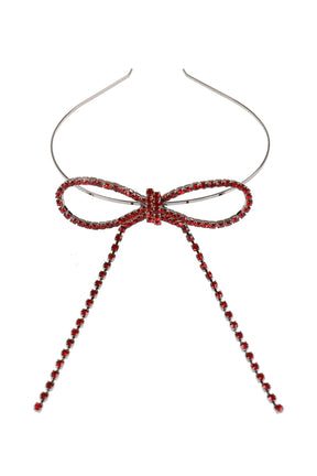 BIG RIBBON HAIRBAND / RED
