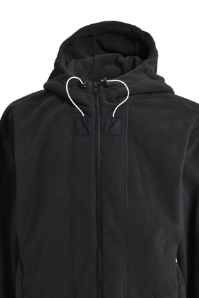 POLARTEC® FLEECE HOODIE JUMPER / BLK 01