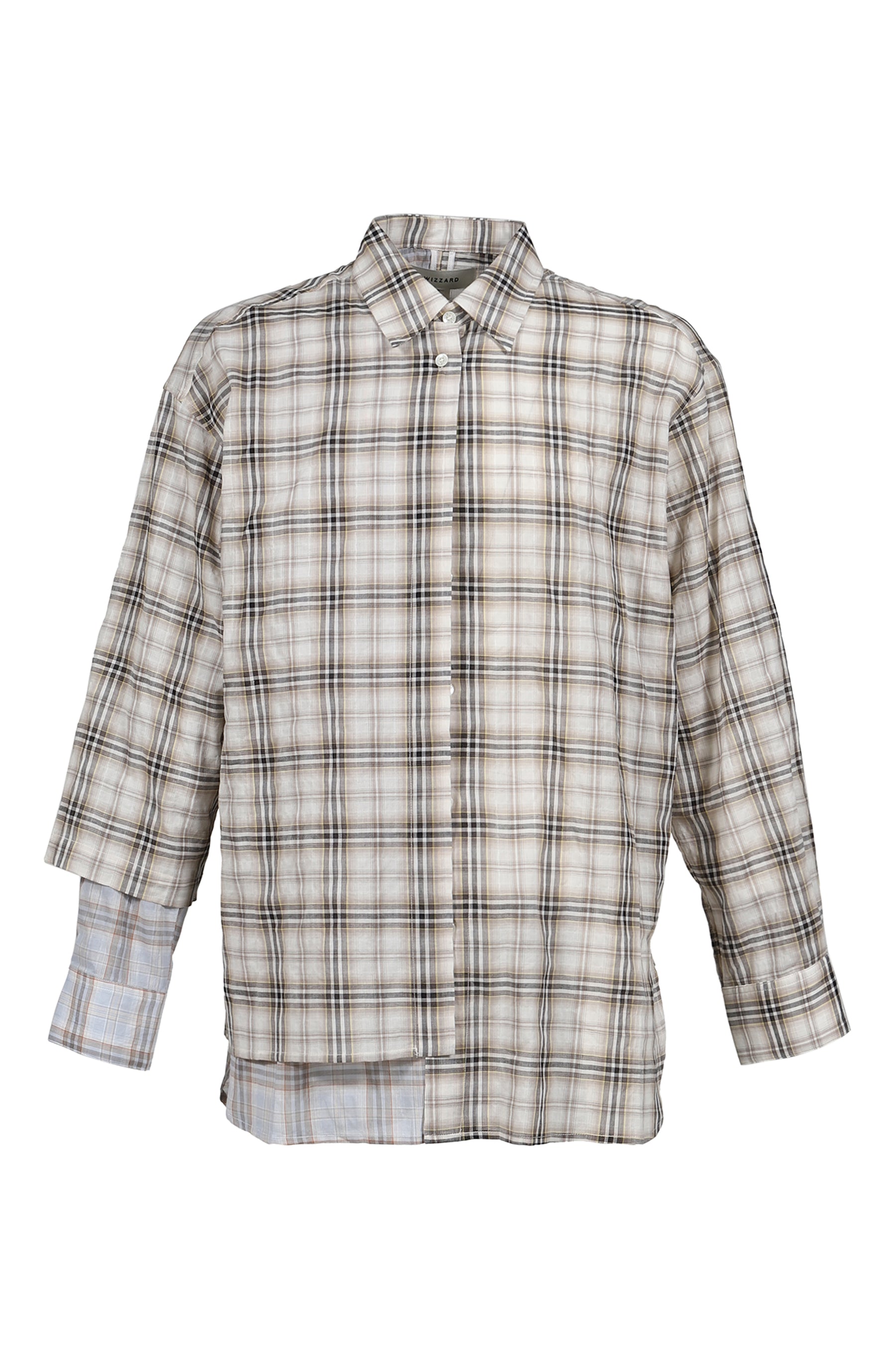WIZZARD ウィザード SS26 DOCKING FLIP SHIRT / BEI CHECK - NUBIAN