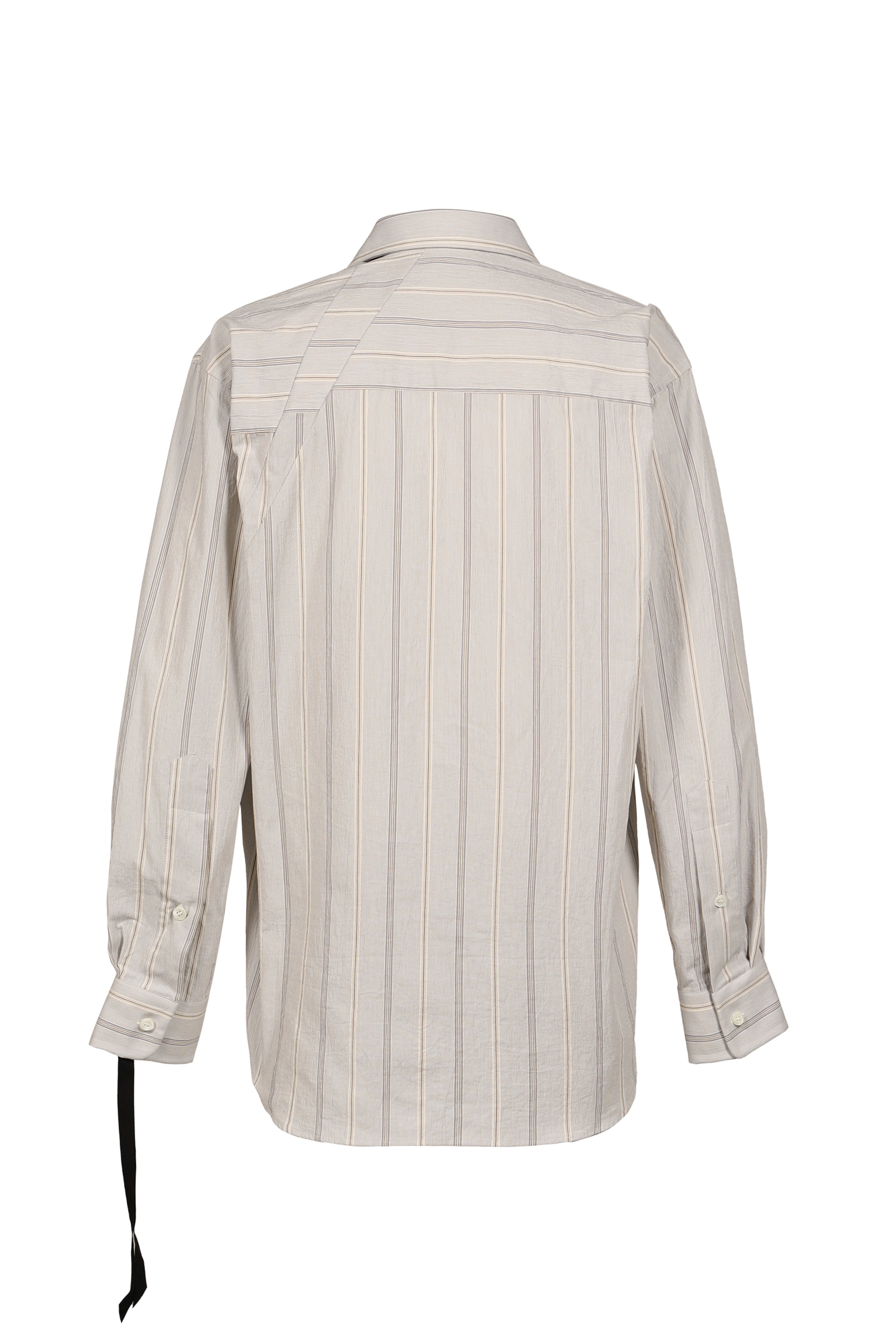 CLASSIC FOLD UP SLEEVE SHIRT / WHT/GRY/FOREST