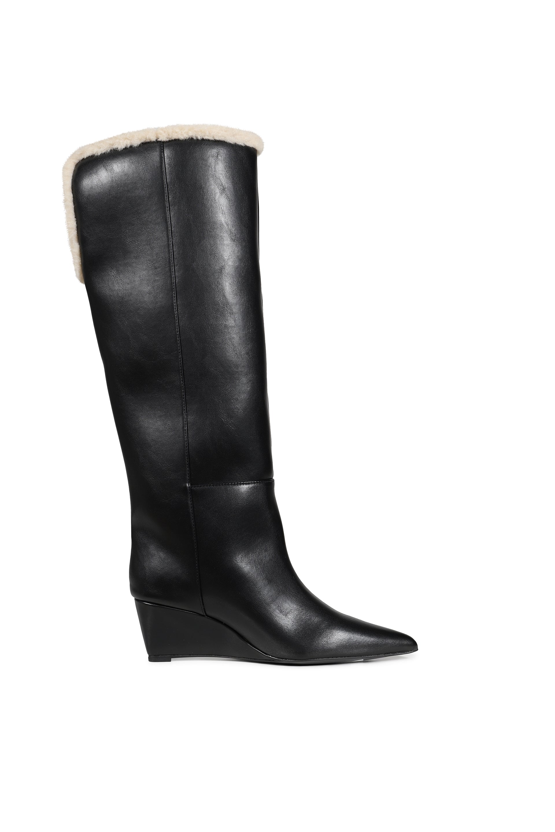 TALIA KNEE HIGH BOOT / BLK/O.WHT