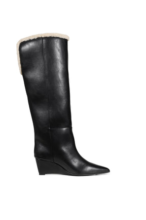 TALIA KNEE HIGH BOOT / BLK/O.WHT