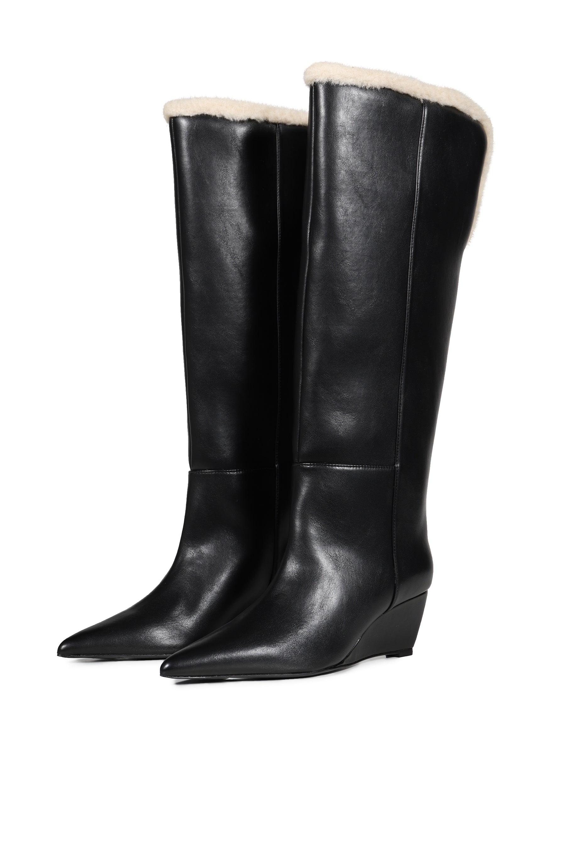 TALIA KNEE HIGH BOOT / BLK/O.WHT