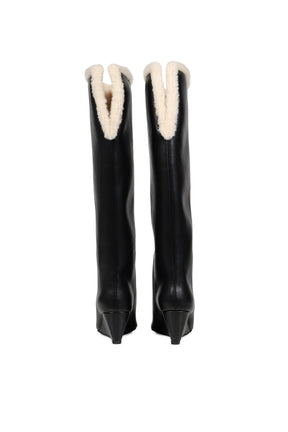 TALIA KNEE HIGH BOOT / BLK/O.WHT