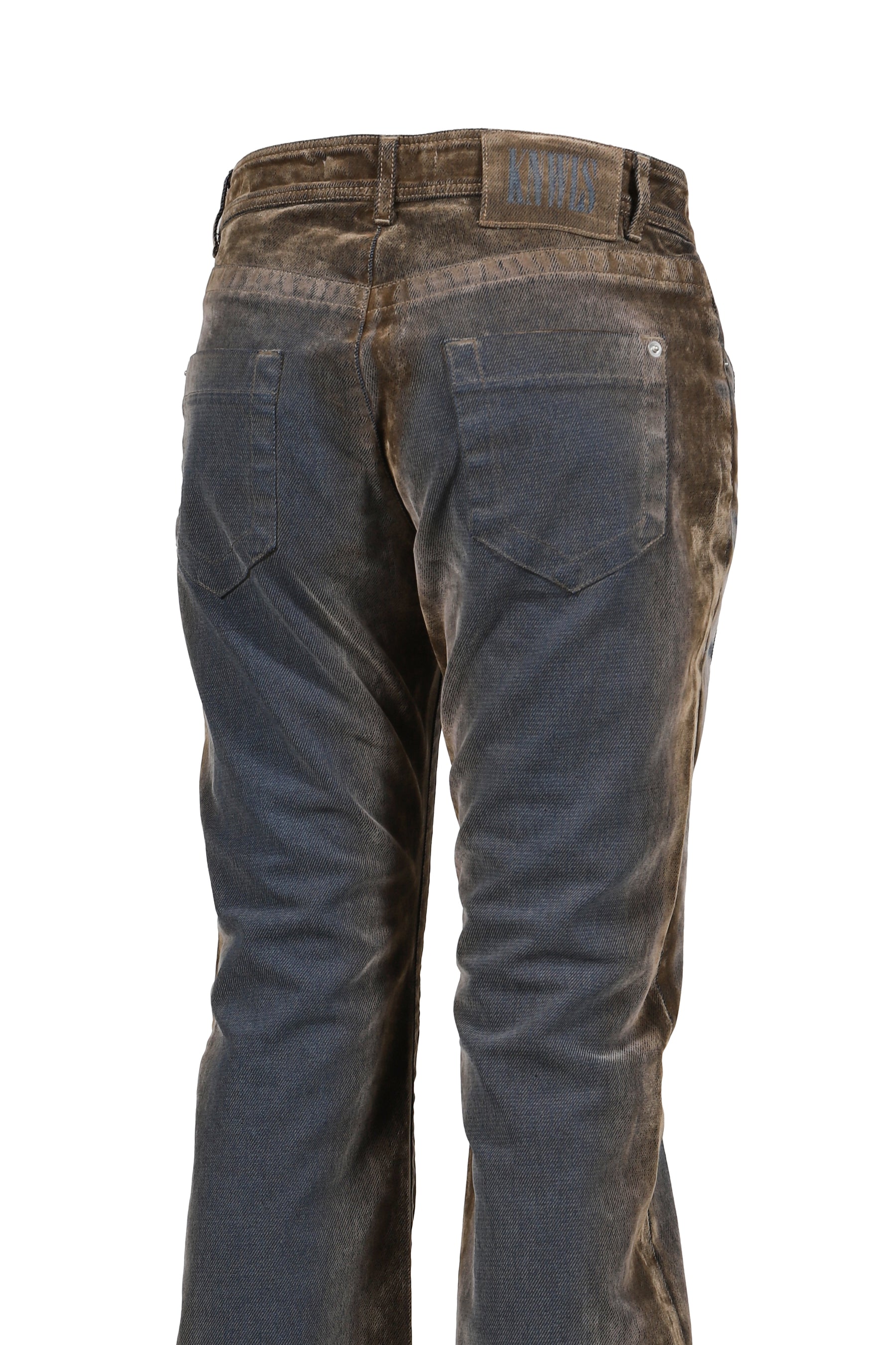 FLOCK DENIM TROUSERS / STONE