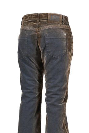 FLOCK DENIM TROUSERS / STONE