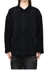 CORDUROY ZIP JACKET / BLACK 