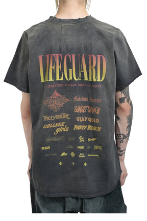 JUN/NAKAYAMA LIFEGUARD T-SHIRTS / BLK