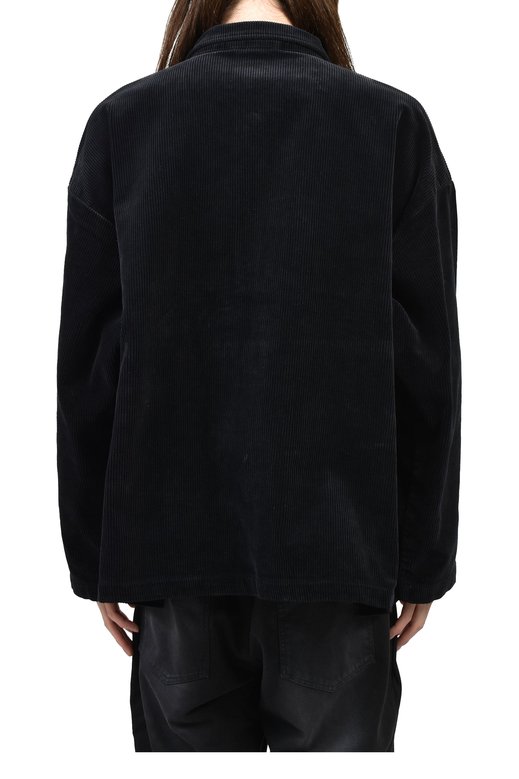 CORDUROY ZIP JACKET / BLACK 