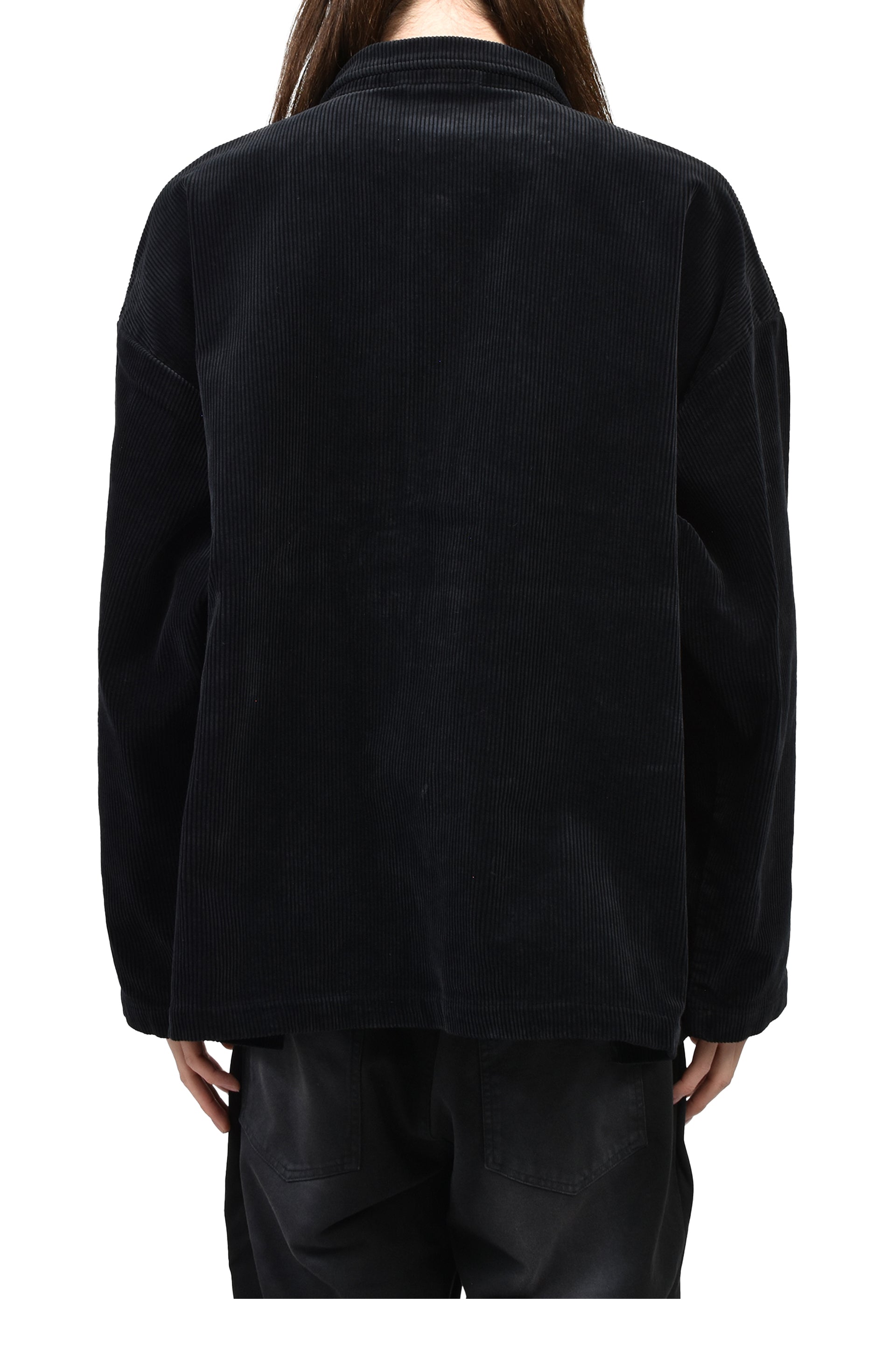 CORDUROY ZIP JACKET / BLACK 