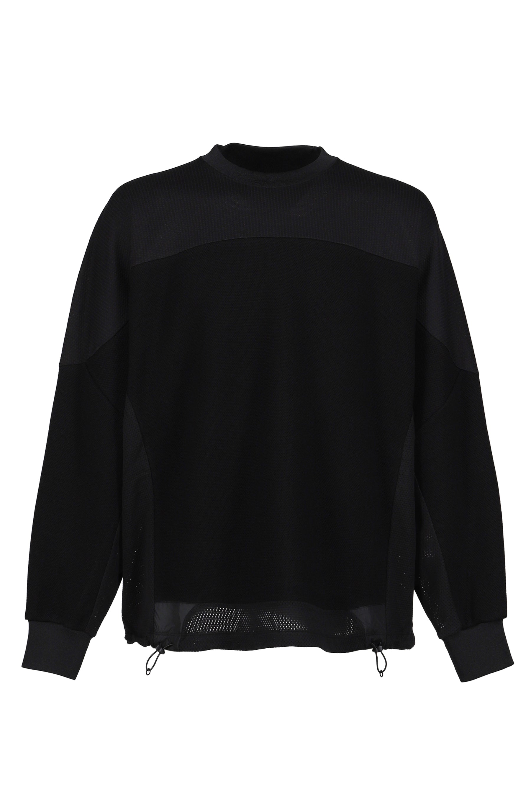 White Mountaineering RAGLAN OVERSIZE PULLOVER / BLK