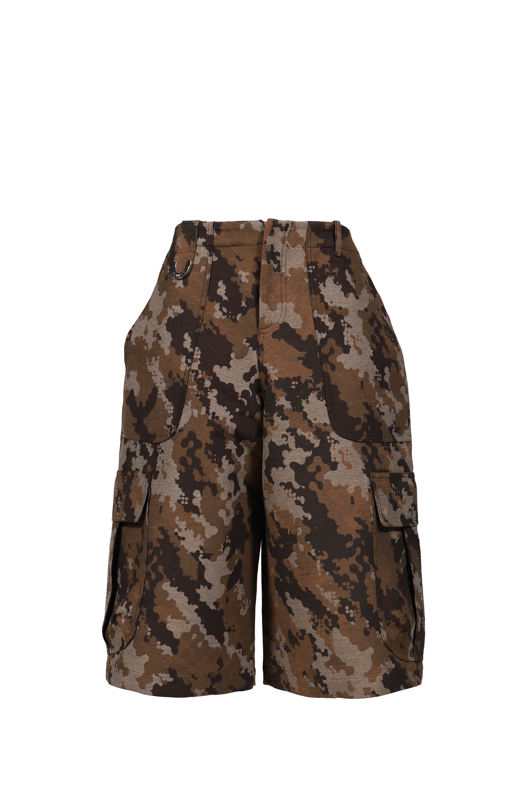 3.PARADIS JACQUARD DOVE-CAMO CARGO SHORTS / BEI CAMO - NUBIAN ヌビアン