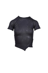 TIED ASYMMETRIC T-SHIRT / D.NVY